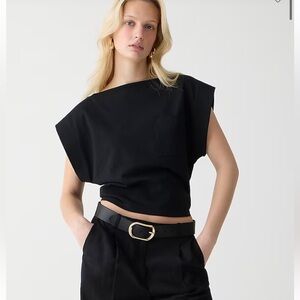 J.CREW Boatneck muscle T-shirt in mariner cotton